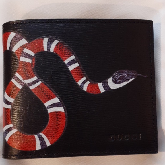 G U C C I Other - G U C C I Black Snake GG Wallet